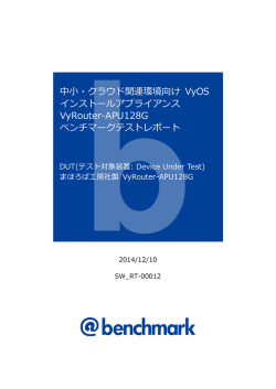 中小・クラウド関連環境向け VyOS インストールアプライアンス