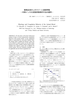 印刷インキの流動挙動解析手法の適用 - 大日本印刷