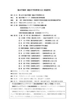 大会要項 - 宮崎地区軟式野球連盟
