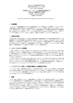 中性粒子ビームによる磁場反転配位の 安定化と捕捉粒子計測