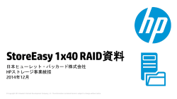StoreEasy 1x40 RAID構成ガイド - Hewlett-Packard