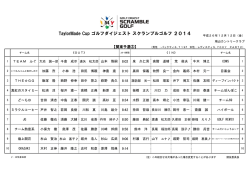 組合せ - ゴルフダイジェスト・オンライン