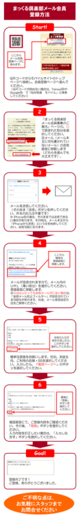 登録方法はこちら - まっくる倶楽部
