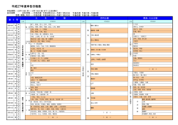 平成27年度申告日程表 - 玉名市