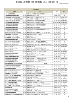 加盟団体連絡一覧 PDF - 日本難病・疾病団体協議会