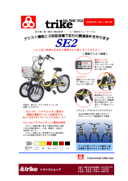 SE2タイプ - 三輪自転車の【トライクショップ】