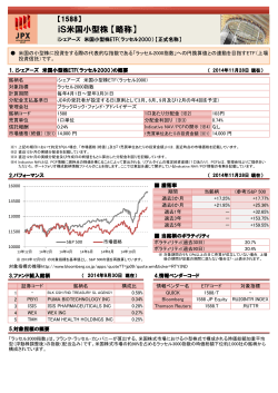 iS米国小型株 【略称】 - 東京証券取引所