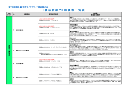 出展者一覧 - 福岡県建設技術情報センター