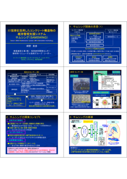 IT技術を活用したコンクリート構造物の 維持管理支援システム