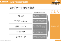 ビッグデータ市場の構造 - 文化庁