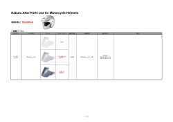 Kabuto After Parts List for Motorcycle Helmets (MODEL: TELEOS-II)