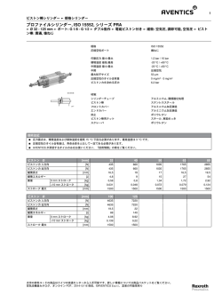 プロファイルシリンダー, ISO 15552, シリーズ PRA - Aventics