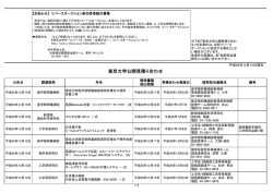 東京大学公開見積り合わせ