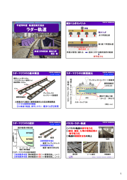 ラダー軌道 ラダー軌道 - 鉄道総合技術研究所