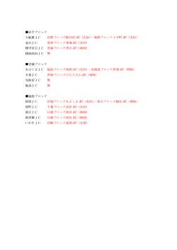 被災13LOMとの友好JC・姉妹JC一覧