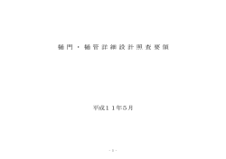 樋 門・ 樋管 詳細 設計 照査 要領 平成11年5月