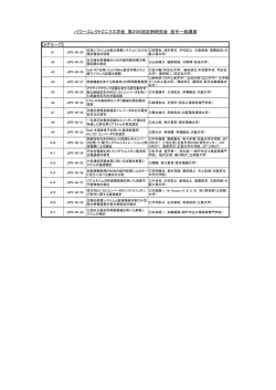 一般講演の発表一覧 - パワーエレクトロニクス学会