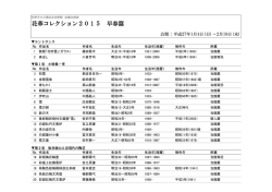 花華コレクション2015 早春篇