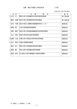 大杉 立 東京大学大学院農学生命科学研究科教授