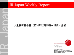詳細PDF - IR Japan