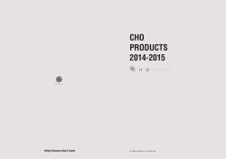 CHO PRODUCTS 2014-2015