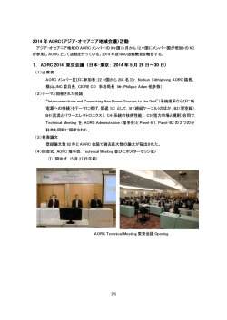2014年活動報告書 - 日本CIGRE国内委員会ウェブサイト
