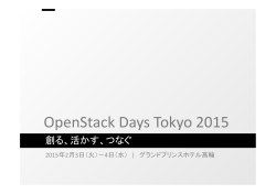 10 - OpenStack Days Tokyo 2015
