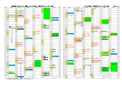 群馬県少年サッカー連盟 2015年度 年間予定（4～9月）（案） 2015年度