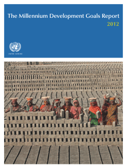 Millennium Development Goals Report 2012