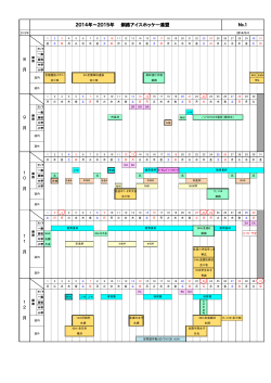 2014-2015 釧路アイスホッケー連盟 年間スケジュール