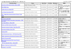 コンベンションリスト （～2015年10月末まで）