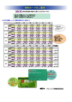 燃料カードのご案内 - ナビックスプラザ｜ナビックス事業協同組合