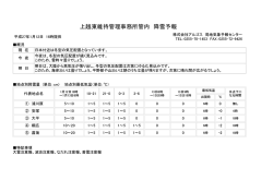 上越東維持管理事務所管内 降雪予報 - アルゴス