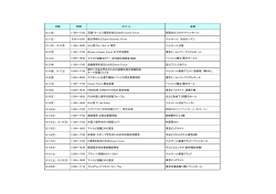 学外合同企業説明会一覧（4年生終了分） - 産業能率大学