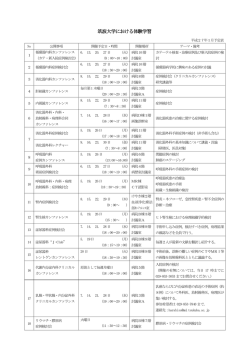 筑波大学における体験学習 - 筑波大学附属病院