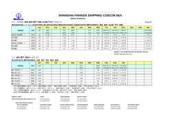 SHANGHAI PANASIA SHIPPING/ COSCON SEA - COSCO Japan