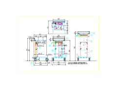 IPSiO PJ 専用昇降式置き台 タイプ1_図面