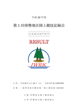 IW WRK RK - IWRK伊勢度会陸上競技協会