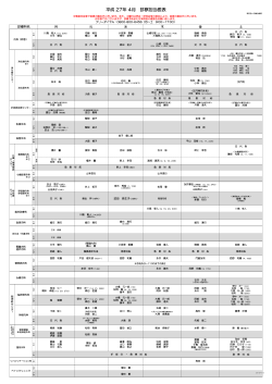 外来診療担当表 - 新百合ヶ丘総合病院