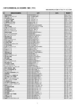 契約医療機関一覧(PDF形式, 523.34KB)