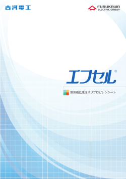 無架橋低発泡ポリプロピレンシート 「エフセル®」（PDF 1193KB）