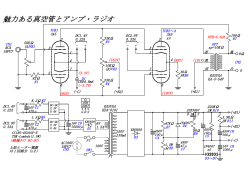 直熱3極管3A5プッシュプル真空管アンプ回路図（PDF）