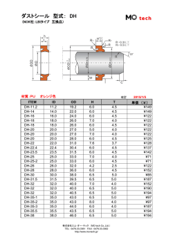 ダストシール 型式：DH (LBI タイプ互換品