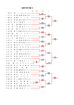 一般男子単(予選) ①