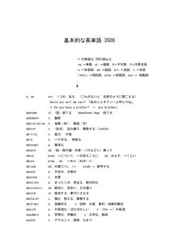 入試に出る英単語 3500 - 広島工業大学 電子情報工学科
