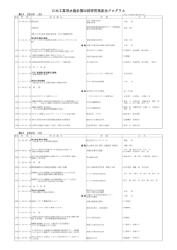 日本工業用水協会第50回研究発表会プログラム