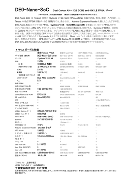 DE0 Nano SoC 日本語カタログ