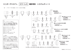 ミニボーグ55FL ミラーレス 撮影専用 システムチャート