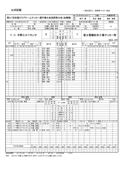 公式記録 - 長野県サッカー協会