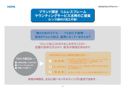 ブランド限定マウンティングサービス 総合案内(2014年11月